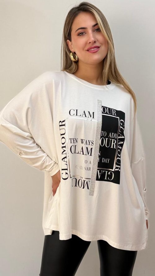 <b> POLERA GLAMOUR</b> <h5>COD. E4501</h5>