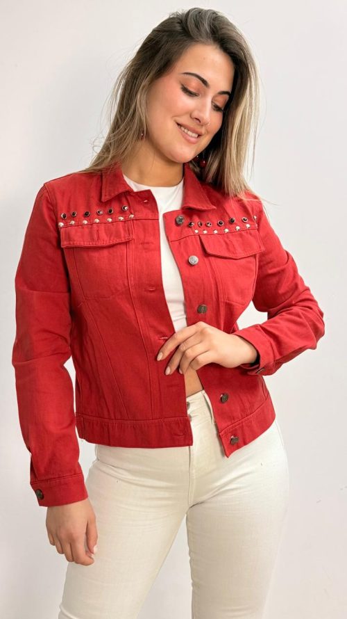 <b> CHAQUETA  DENIM TACHAS</b> <h5>COD2318</h5> - Imagen 5