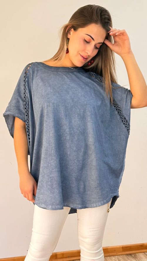 <b> POLERA OVERSIZE DETALLE CALADO</b> <h5>COD. 2311</h5>
