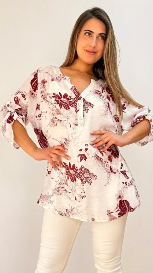 <b> BLUSA OVERSIZE FLORAL</b> <h5>COD. W1246</h5>