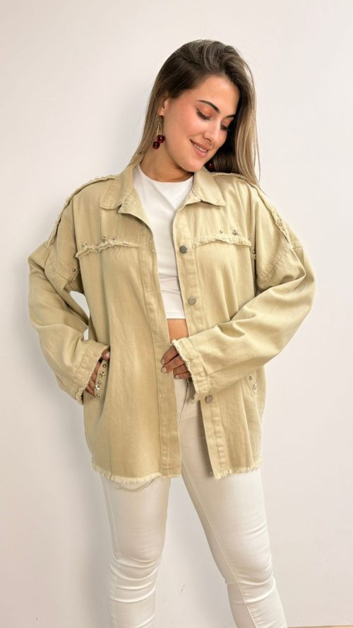 <b> CHAQUETA DENIM OVERSIZE TACHAS</b> <h5>COD. V1383</h5> - Imagen 2