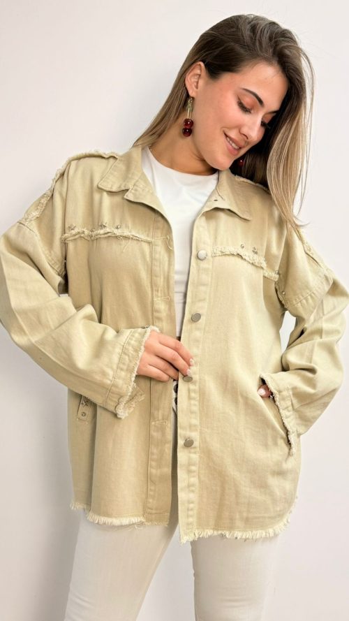 <b> CHAQUETA DENIM OVERSIZE TACHAS</b> <h5>COD. V1383</h5>