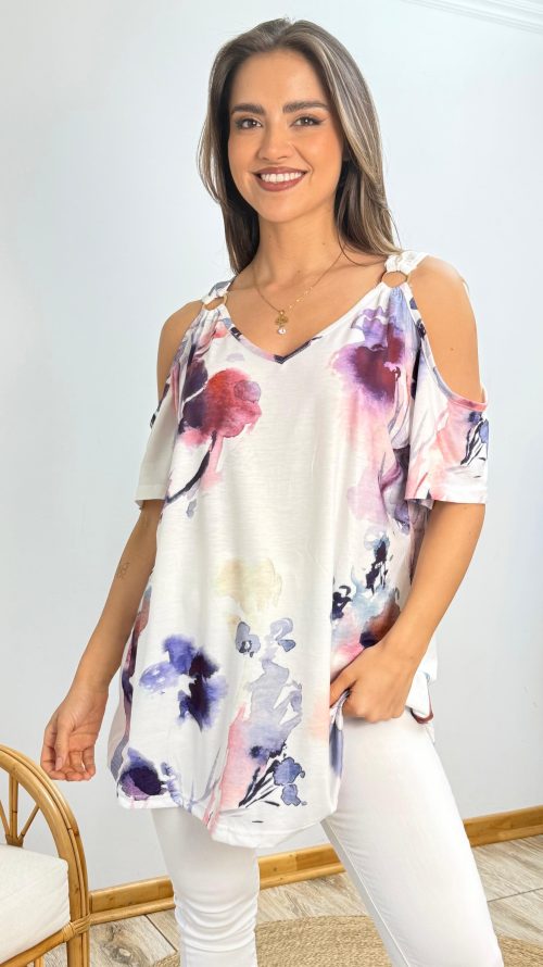<b> POLERA OVERSIZE FLOREADA</b> <h5>COD. W1250</h5>
