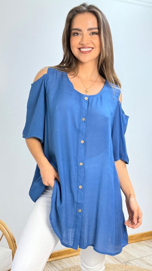 <b> POLERA OVERSIZE SIN HOMBROS</b> <h5>COD. W701</h5>