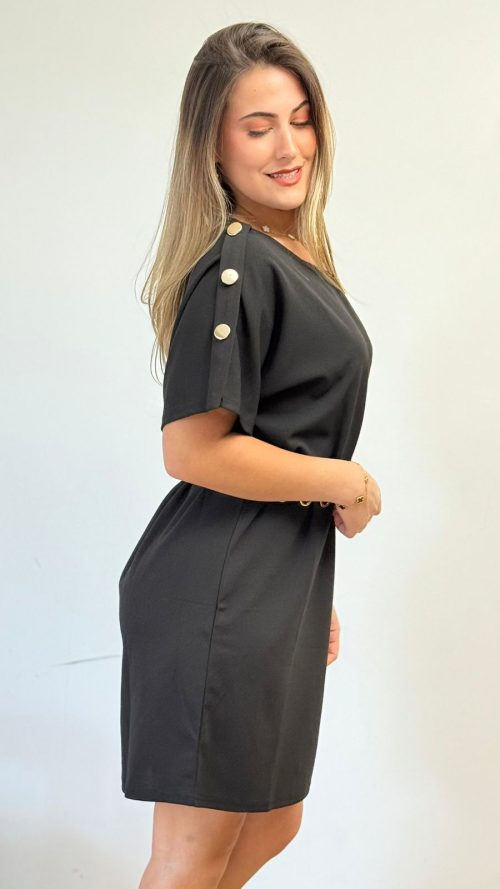 <b>VESTIDO BOTONES DORADO</b> <h5>15093</h5> - Imagen 3