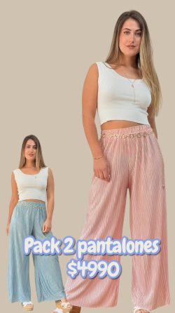 <b> PACK DE 2 PANTALONES COLOR</b> <h5>COD.J8787</h5>