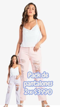 <b> PACK DE 2 JEANS RASGADOS</b> <h5>COD.V3027</h5>