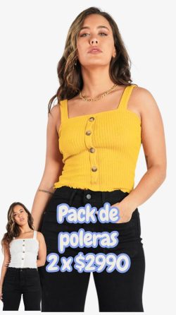 <b> PACK DE 2 POLERAS BOTON</b> <h5>COD.897</h5>