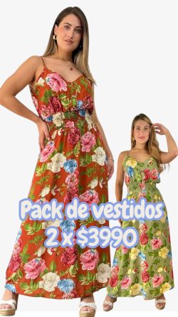 <b> PACK DE 2 VESTIDOS GIULA</b> <h5>COD.Y066</h5>