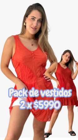 <b> PACK DE 2 VESTIDOS CATALINA</b> <h5>COD.1820</h5>