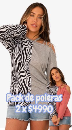 <b> PACK DE 2 POLERA AFRICA</b> <h5>COD.1132</h5>