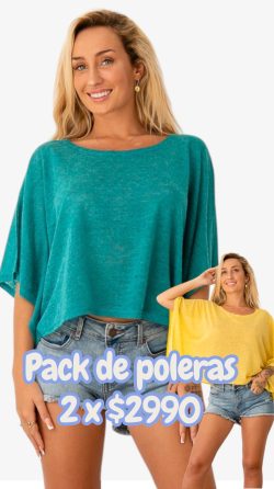 <b> PACK DE 2 POLERAS JAVI</b> <h5>COD.87158</h5>