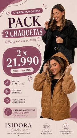 <b> PACK 2 CHAQUETAS</b> <h5>COD.21-C</h5>