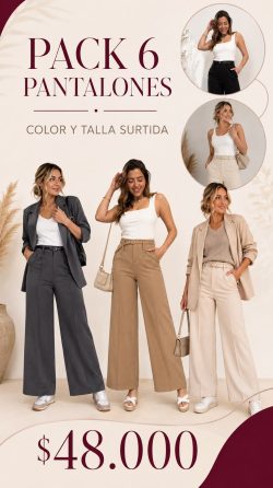<b>PACK 6 PANTALONES DE TRAJE</b> <h5>COD.KB-26-C</h5>