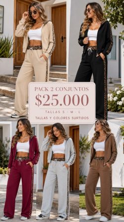 <b> PACK 2 CONJUNTO BUZO PRINT</b> <h5>COD. C</h5>