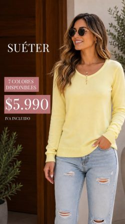 <b> SUETER CUELLO V</b> <h5>COD.20220-M</h5>