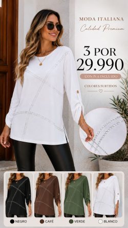 <b> PACK 3 POLERAS FIORA</b> <h5>COD. C</h5>