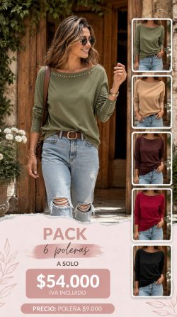 <b> PACK DE 6 POLERAS ORIANA</b> <h5>COD.C</h5>