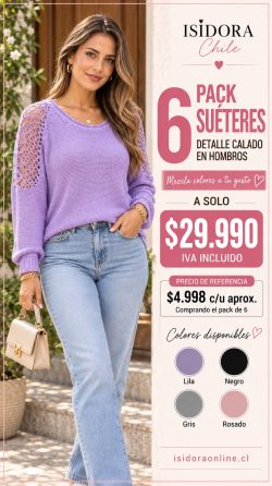 <b> PACK 6 SUETER RAFAELA</b> <h5>COD.2910-M</h5>