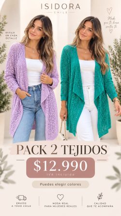 <b>PACK 2 TEJIDOS</b> <h5>COD.2906-MP</h5>