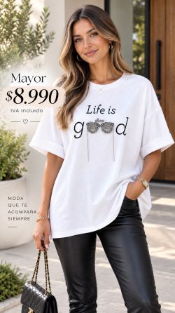<b> POLERA LIFE IS GOOD</b> <h5>COD.N</h5>