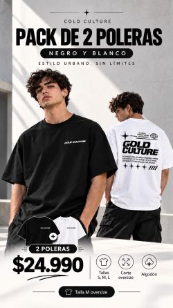 <b> PACK 2 POLERAS HOMBRE</b> <h5>COD.</h5>
