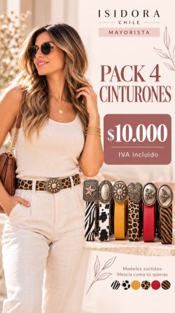 <b> PACK 4 CINTURONES</b> <h5>COD.2125CI</h5>